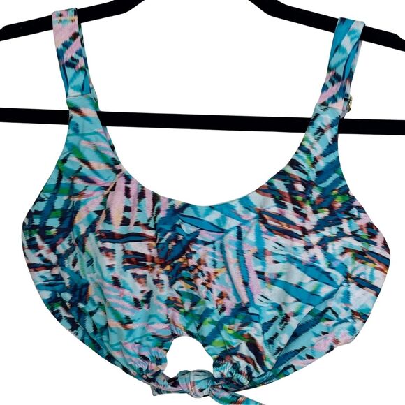 PILYQ Palmas Knot Adjustable Strap Bikini Top Swim Bathing Suit Padded NWT Small - Picture 3 of 8